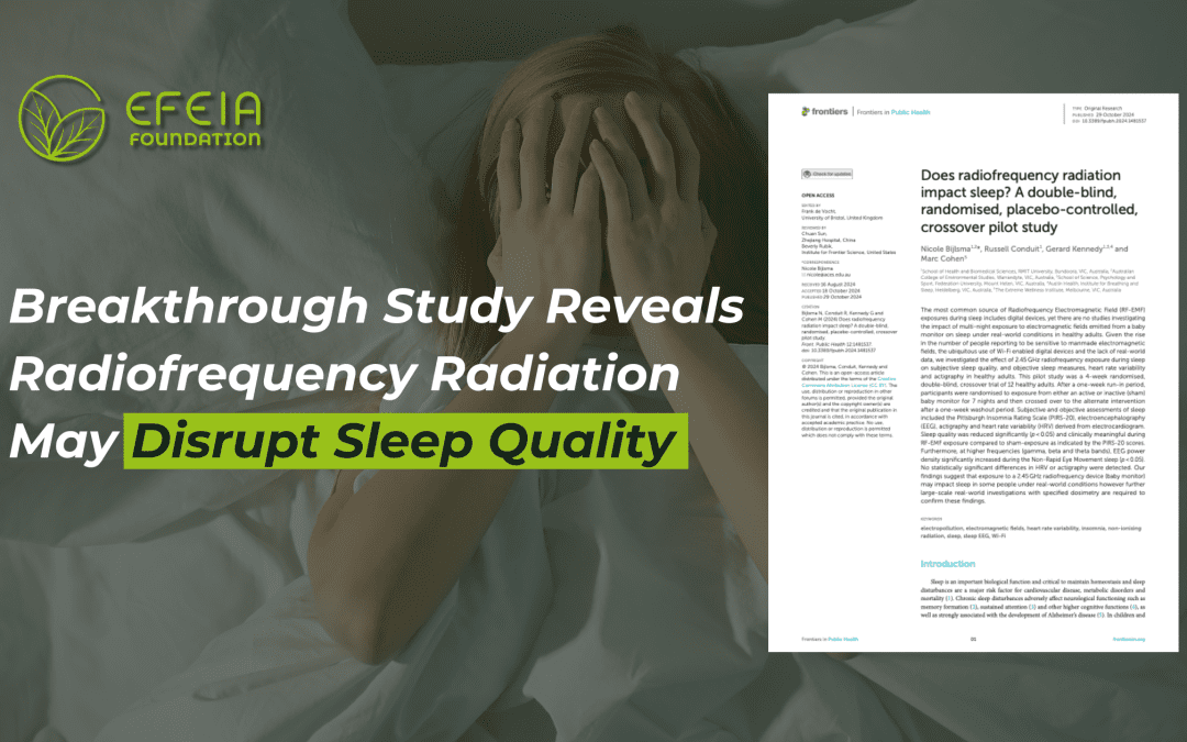 Breakthrough Study Reveals Radiofrequency Radiation May Disrupt Sleep Quality